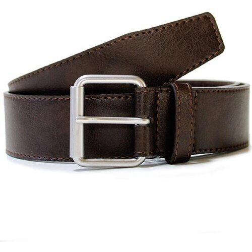 Will's Vegan Store mannen vegan Riem 4 Cm Jeans Donkerbruin Tweedehands