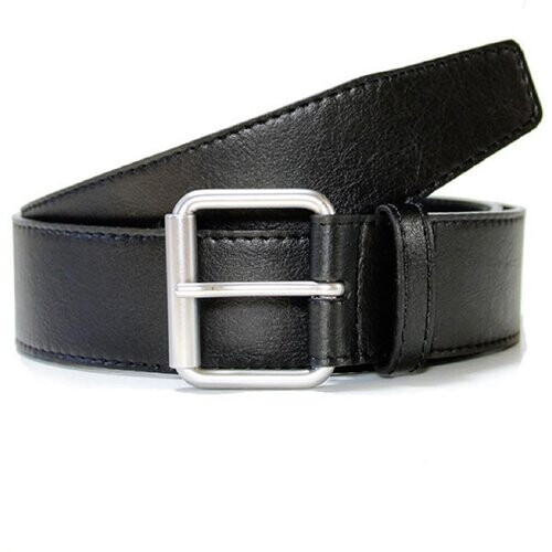 Will's Vegan Store mannen vegan Riem 4 Cm Jeans Zwart Tweedehands