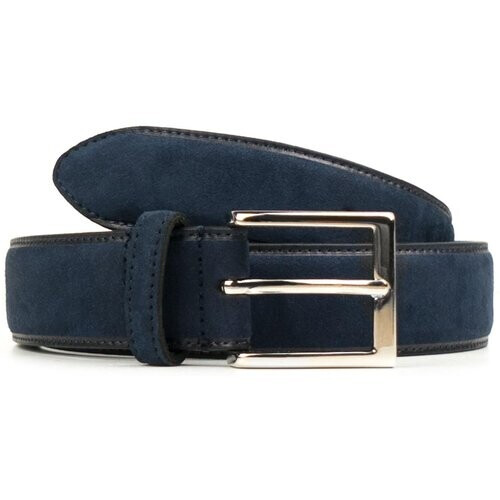 Will's Vegan Store mannen vegan Riem Continental 3.5 Cm Donkerblauw Tweedehands