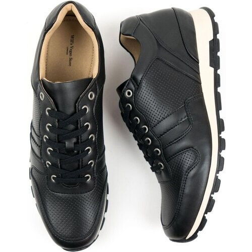 Will's Vegan Store mannen vegan Sneakers Milan Zwart Tweedehands