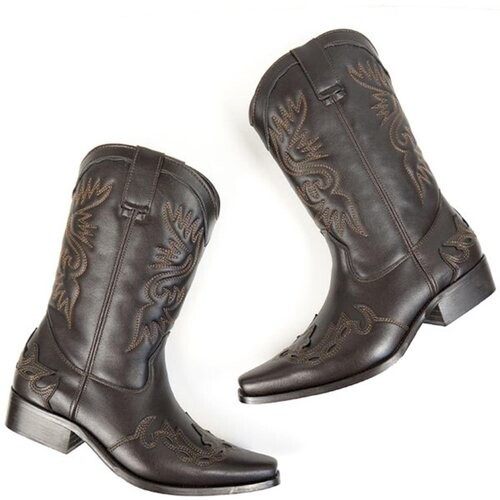 Will's Vegan Store mannen vegan Westernlaarzen Heren Western Boots Donkerbruin Tweedehands