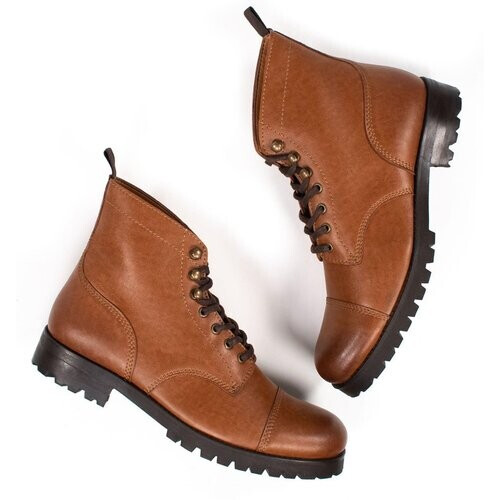 Will's Vegan Store mannen vegan Work Boots Lichtbruin Tweedehands