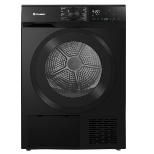 Wisberg Wbdr1400a38bnb - Warmtepompdroger - 8 Kg - 65 Db - Energieklasse C - Zwart | Nieuw (outlet)