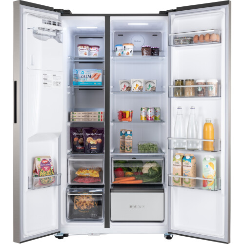Wisberg Wbsbswid576dz - Amerikaanse Koelkast - 177 Cm - 577l - No Frost - Zilver | Nieuw (outlet)