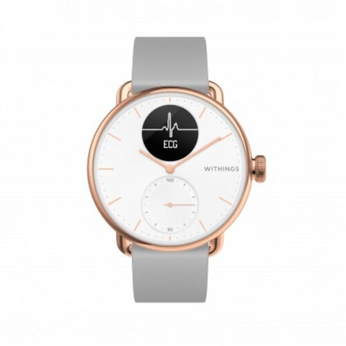 Withings Scanwatch - Hybride Smartwatch - ECG en saturatiemeter - Rosé Goud 38mm