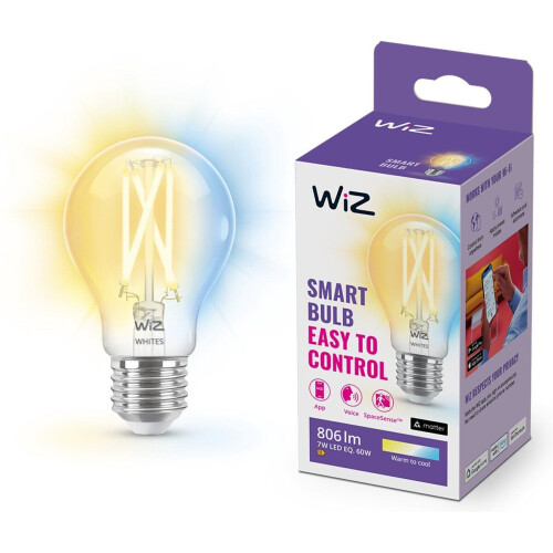 WiZ Filament A60 E27 - Slimme lamp - Instelbaar wit licht (1x)