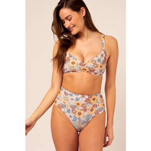 Woodlike dames vegan Bikinitop Ruffle Floral Boho Tweedehands