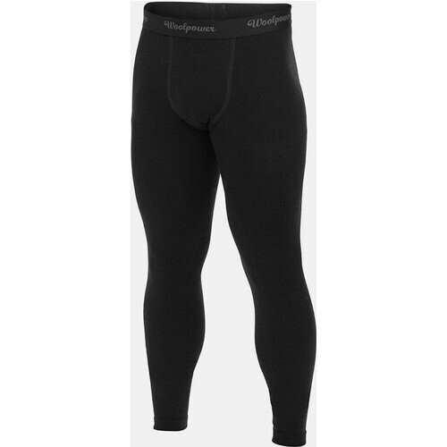 Woolpower Long John Lite Baselayer Legging Zwart/Donkergrijs Tweedehands