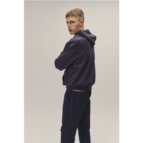 WOTE mannen vegan Hoodie Sweatshirt Donkerblauw Tweedehands