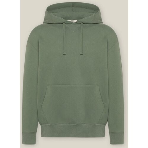 WOTE mannen vegan Hoodie Sweatshirt Olijfgroen Tweedehands