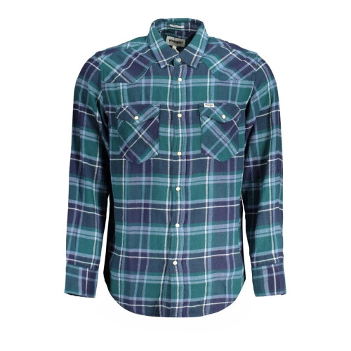 Wrangler® Western Shirt - groen - maat XXL Tweedehands