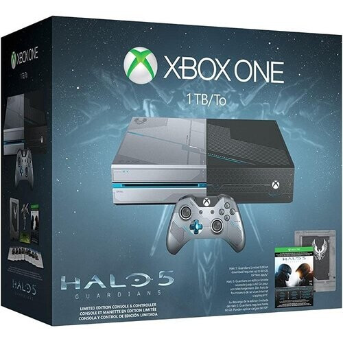 Refurbished Xbox One 1000GB - Grijs - Limited edition Halo 5: Guardians Tweedehands