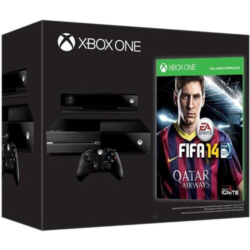 Refurbished Xbox One 500GB - Zwart - Limited edition Day One 2013 + FIFA 14 Tweedehands