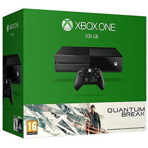 Refurbished Xbox One 500GB - Zwart - Limited edition Quantum Break + Quantum Break + Alan Wake Tweedehands