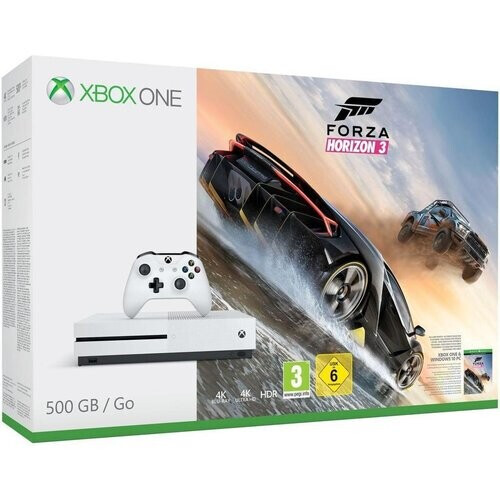 Refurbished Xbox One S 500GB - Wit + Forza Horizon 3 Tweedehands