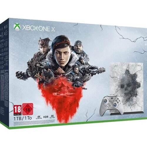 Refurbished Xbox One X 1000GB - Grijs - Limited edition Gears 5 Tweedehands
