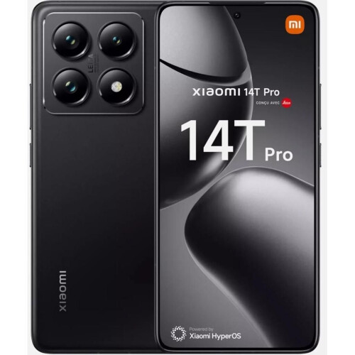 Xiaomi 14T Pro - Middernacht zwart (Midnight black) - 512 GB - Dubbele fysieke simkaart Tweedehands