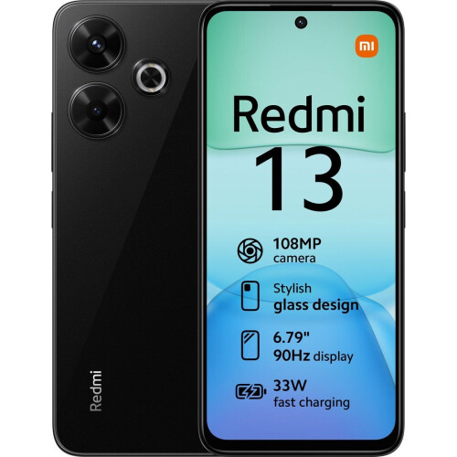 Xiaomi Redmi 13 - Smartphone - 6GB RAM 128GB opslag 108 MP camera - Zwart