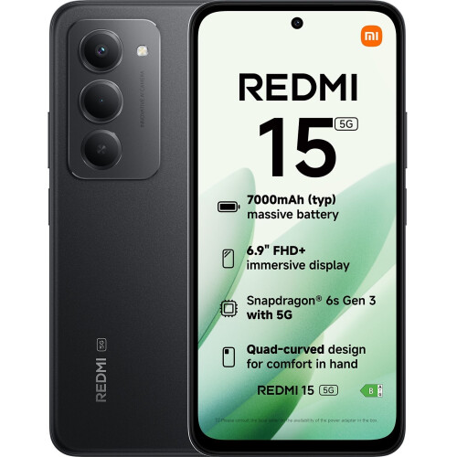 Xiaomi Redmi 15 - Smartphone - 8GB RAM 256GB opslag 5G - Zwart Tweedehands