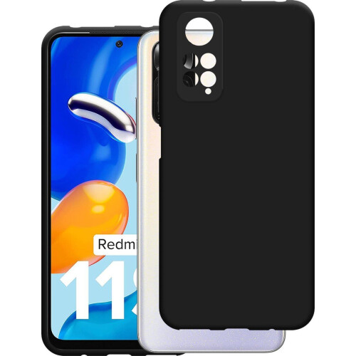Xiaomi Redmi Note 11/11S - Soft TPU Case - Stijlvolle bescherming - Zwart