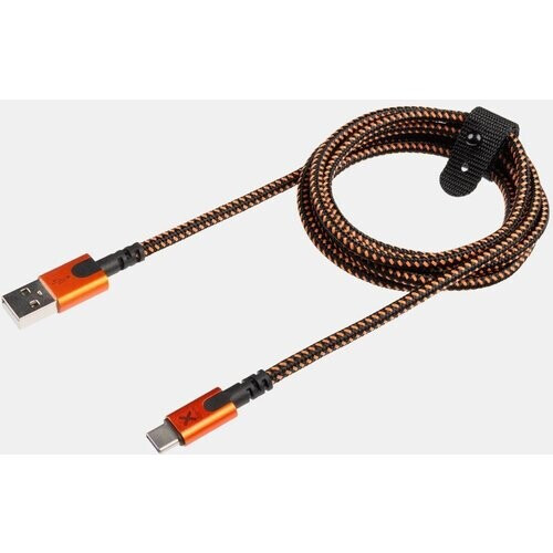 Xtorm Xtreme USB To USB-C Cable 1,5M Kabel Zwart/Oranje Tweedehands