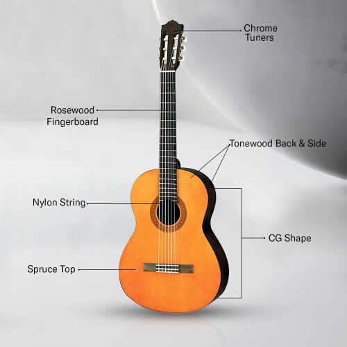 Yamaha C40 NT - 4/4 Klassieke Gitaar - Nylonsnaren - Natuurlijk hout