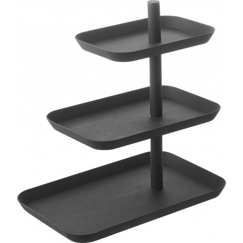 Yamazaki Etagere Tower - 3-laags - Staal - Zwart