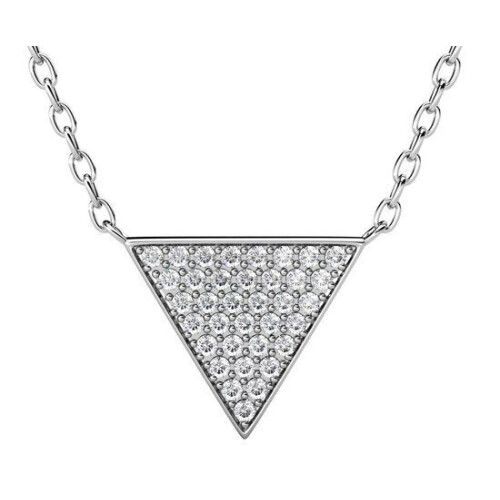 Yolora Dames Ketting - Hanger met Kalpa Camaka Kristallen - 18K Wit Verguld - Zilverkleurig