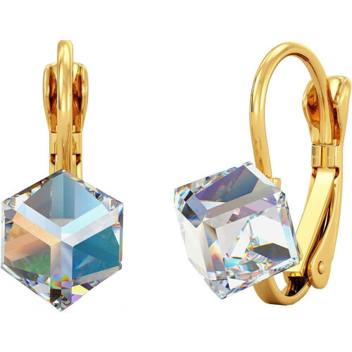 Yolora YO-E083-YG-AB - Dames Oorbellen - Kalpa Camaka Kristallen - 18K Geel Verguld Tweedehands