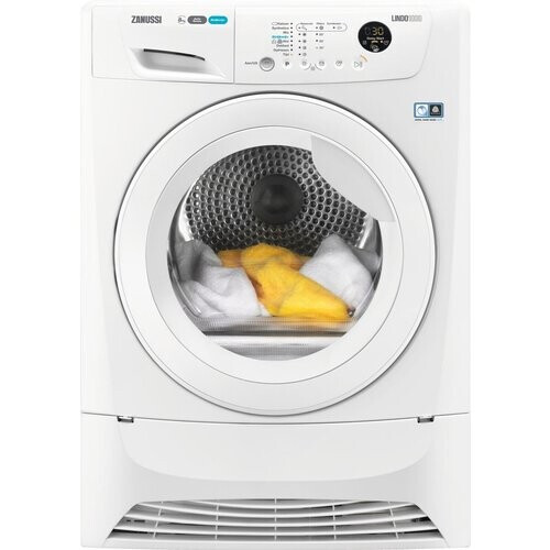 Zanussi Zdh8473nw - Warmtepompdroger - 8 Kg - Koolborstelloos - 65 Db - Energieklasse A+++ | Tweedehands (Refurbished) Tweedehands