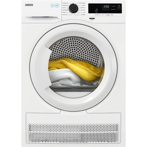 Zanussi Zdhn976tw - Warmtepompdroger - 9 Kg - 65 Db - Wit | Tweedehands (Refurbished) Tweedehands