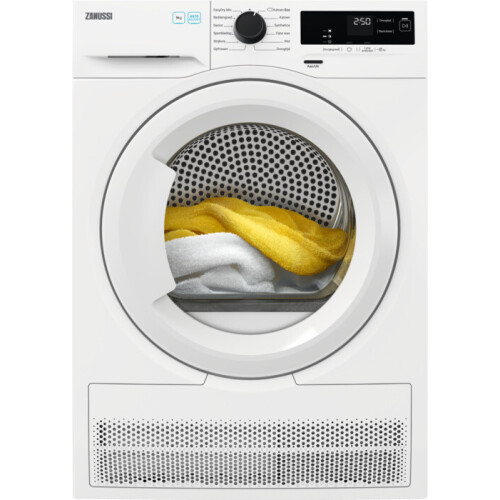 Zanussi Zdhn976tw - Warmtepompdroger - 9 Kg - 65 Db - Wit | Tweedehands (Refurbished)