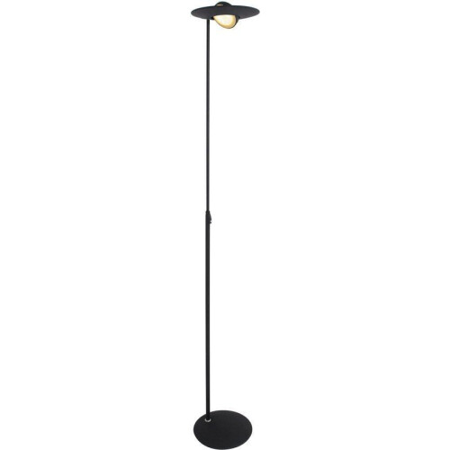 Zenith - Vloerlamp LED 1477ZW - hoogte 185 cm kantelbaar - zwart