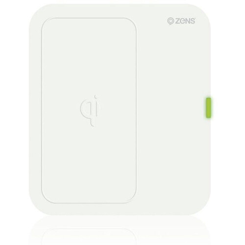 Zens Qi Single Wireless Charger - Draadloze oplader - LED-indicator - Wit
