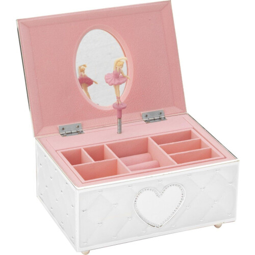 Zilverstad Sieradendoos - Ballerina met muziekdoos - Melodie"Für Elise"- Verzilverd