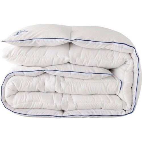 Zydante® Apres Ski® Microvezel dekbed - 200x220 cm - Warmteklasse 1 - Wit & Blauw Tweedehands