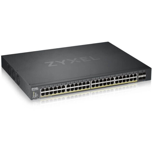 ZyXEL XGS1930-52HP - Managed Switch - 52 poorten 10/100/1000 Mbps - Zwart Tweedehands